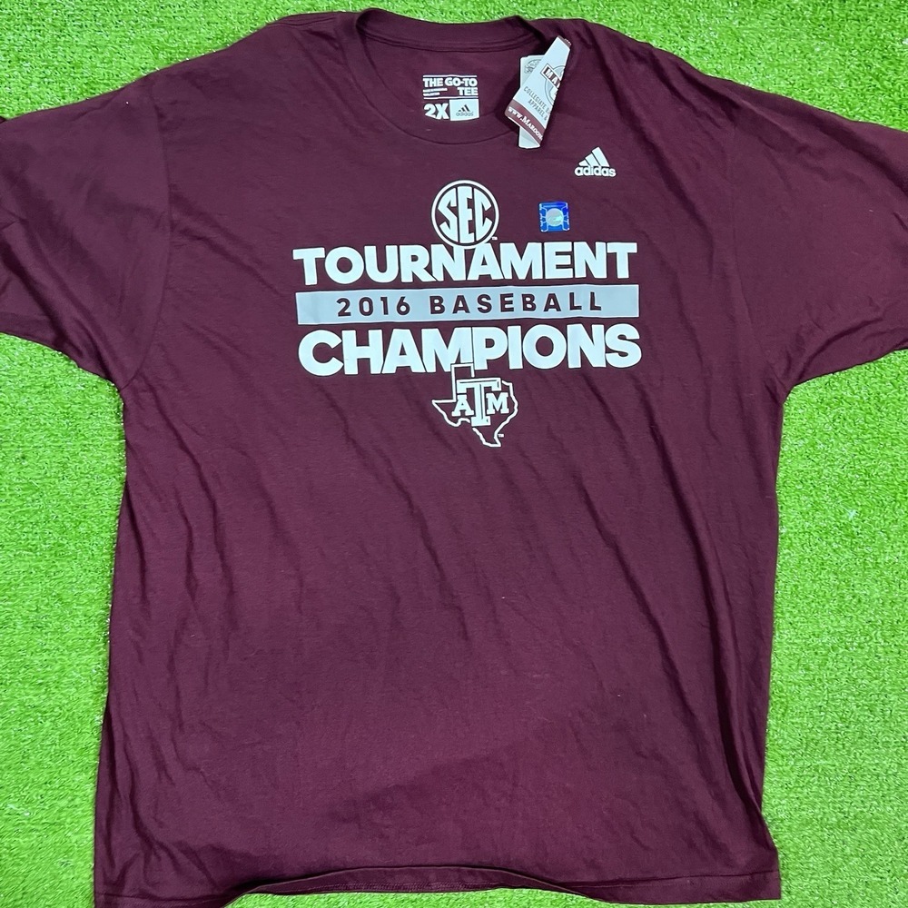Texas A&M 2XL SEC champions shirt Aggie‎ baseball NWT Conference Champions Tee